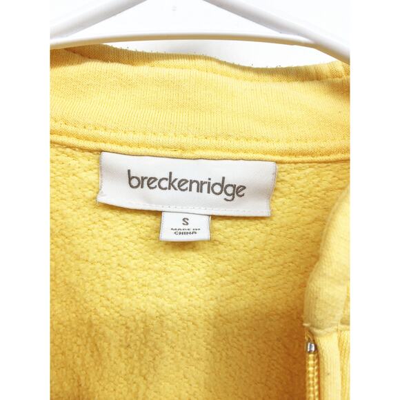 Womens Breckenridge Full Zip Yellow Embroidered Sweatshirt Jacket Size S - Picture 4 of 7
